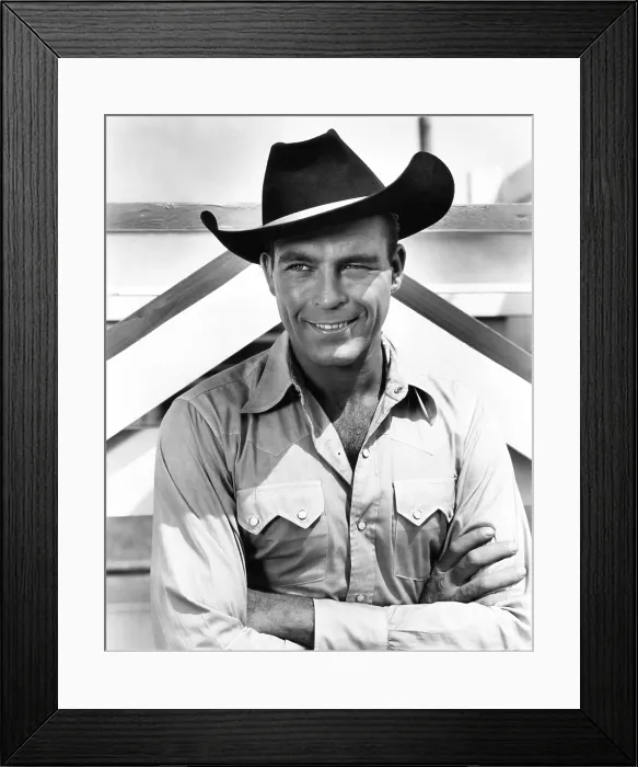 Framed Print : BRONCO BUSTER, Scott Brady, 1952 Framed Print : BRONCO BUSTER, Scott Brady, 1952