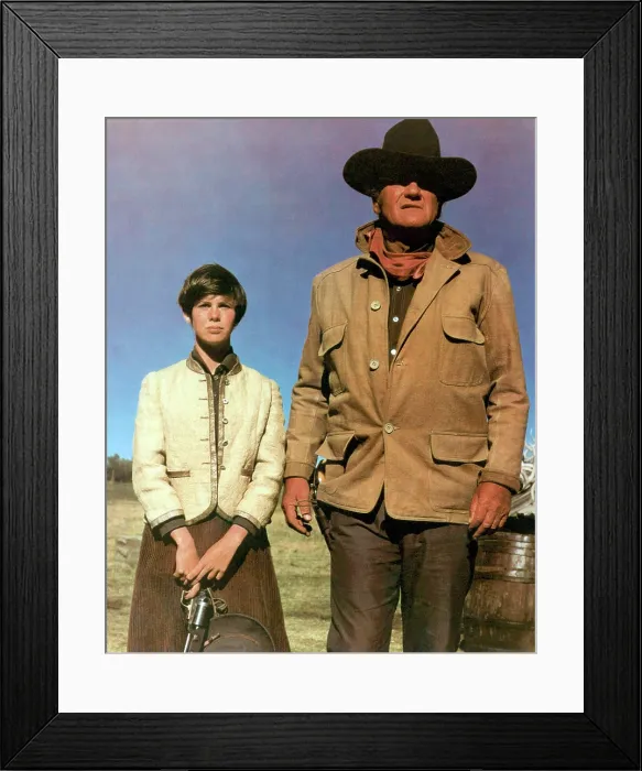 Framed Print : TRUE GRIT, Kim Darby, John Wayne, 1969