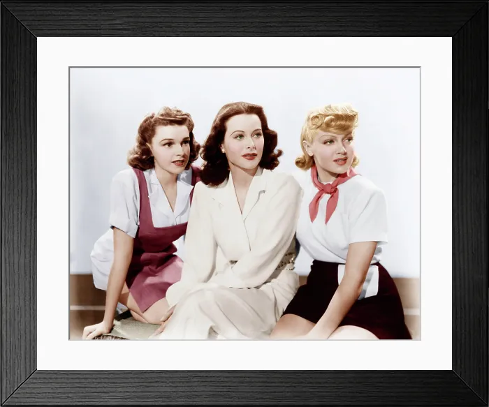 Framed Print : ZIEGFELD GIRL, from left: Judy Garland, Hedy Lamarr, Lana Turner, 1941