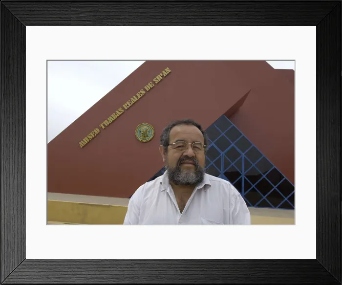 Framed Print : PERU. Sipn. Royal Tombs of Sipn Museum. The archaeologist Walter Alva. AISA / Everett Collection**US SALES ONLY**
