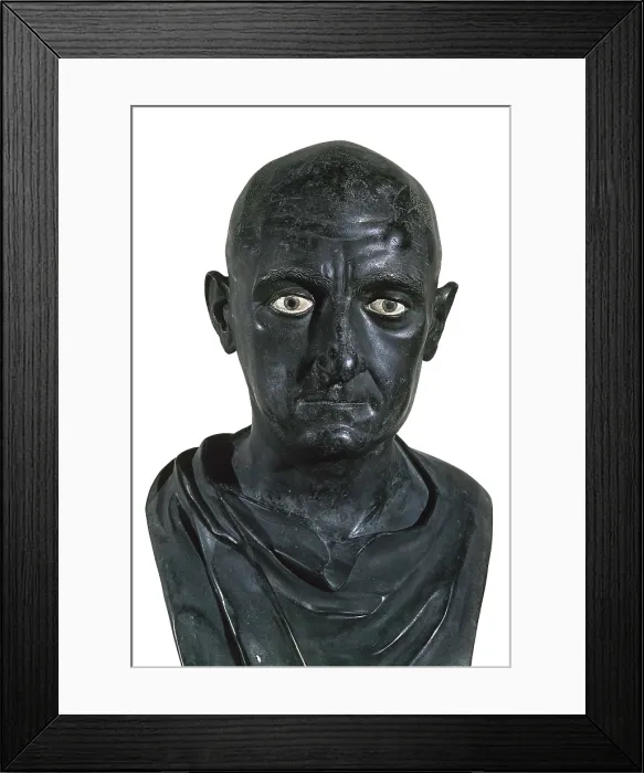 Framed Print : Portrait of Scipio Africanus The Elder. 1st c. BC. Roman art. Republican period. Sculpture on bronze. ITALY. Naples. National Museum of Archaeology Framed Print : Portrait of Scipio Africanus The Elder. 1st c. BC. Roman art. Republican period. Sculpture on bronze. ITALY. Naples. National Museum of Archaeology