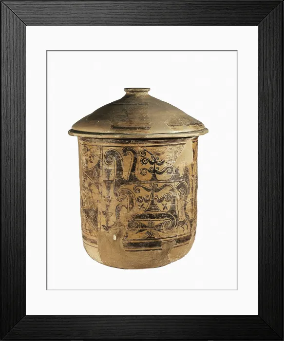 Framed Print : Celtiberian Kalathos from Azaila. Ceramics. SPAIN. Madrid. National Museum of Archaeology. Proc: SPAIN. Azaila. AISA / Everett Collection**US SALES ONLY**