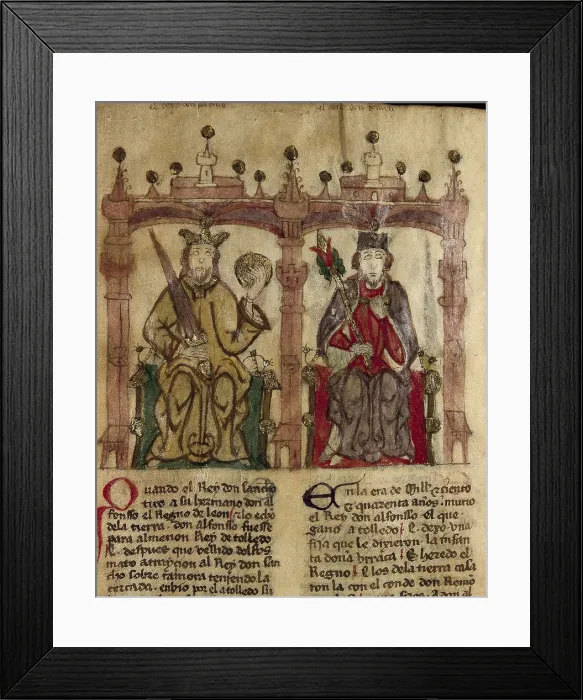 Framed Print : Ramon Berenguer I (1023-1076); ALFONSO VI of Castile, known as 'The Brave' (1040-1109) Framed Print : Ramon Berenguer I (1023-1076); ALFONSO VI of Castile, known as 'The Brave' (1040-1109)