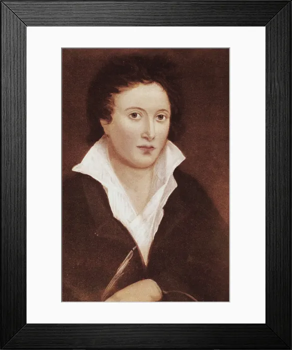 Framed Print : CURRAN, Amelia (-1847). Percy Bysshe Shelley. 1819-. Oil on canvas. UNITED KINGDOM. London. National Portrait Gallery. AISA / Everett Collection**US SALES ONLY**