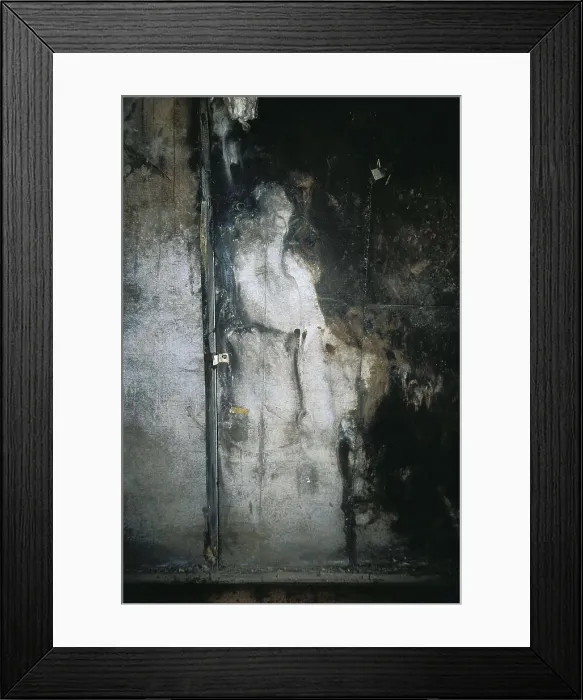 Framed Print : IRAQ. Bagdad. Bunker n. 25, used during the Gulf War. Silhouette of a woman who died by a missile that killed 400 civilians (Februaty 13, 1991) Framed Print : IRAQ. Bagdad. Bunker n. 25, used during the Gulf War. Silhouette of a woman who died by a missile that killed 400 civilians (Februaty 13, 1991)