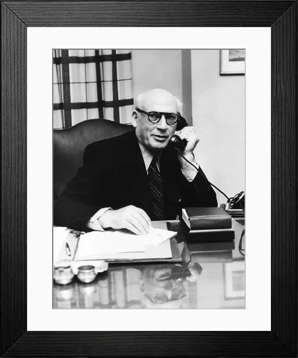 Framed Print : Sol Hurok, impresario who managed the international performances and legendary artists. March 1953 Framed Print : Sol Hurok, impresario who managed the international performances and legendary artists. March 1953