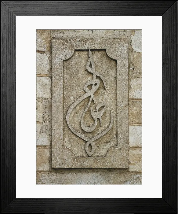 Framed Print : IRAQ. Mosul. Symbol of Saddam Husein. Relief on rock. AISA / Everett Collection**US SALES ONLY**