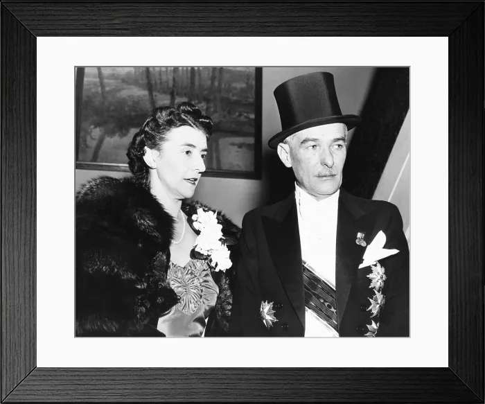 Framed Print : Vladimir Hurban, Czech minister to US, attending the annual White House diplomatic reception. Dec. 15, 1939. Europe was at war and Hurban's nation annexed into Nazi Germany
