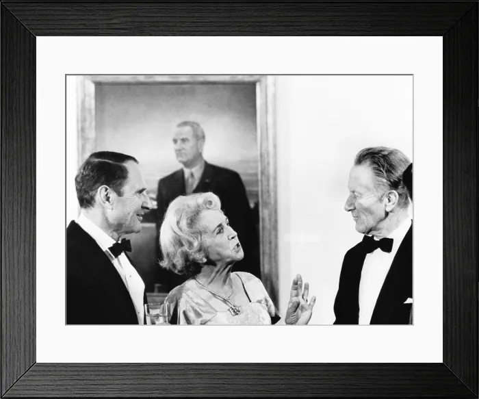 Framed Print : Artist Anna Wyeth Hurd, talking with her husband, painter Peter Hurd, Jan 12, 1967