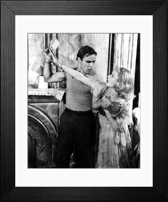 Framed Print : A STREETCAR NAMED DESIRE, Marlon Brando, Vivien Leigh, 1951 Framed Print : A STREETCAR NAMED DESIRE, Marlon Brando, Vivien Leigh, 1951
