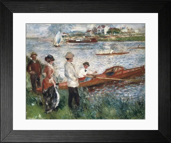 Framed Print : RENOIR, Pierre-Auguste (1841-1919). Oarsmen at Chatou. 1879. Impressionism. Oil on canvas. UNITED STATES OF AMERICA. Washington. National Gallery of Art
