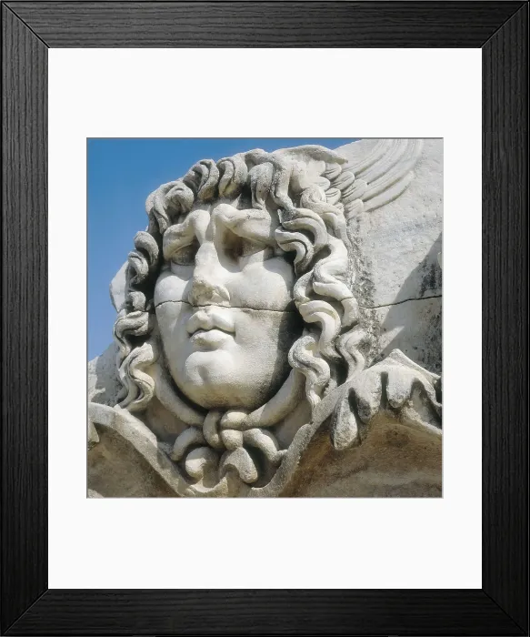 Framed Print : TURKEY. Didyma. Medusa head. Greek art. Relief on marble. AISA / Everett Collection**US SALES ONLY** Framed Print : TURKEY. Didyma. Medusa head. Greek art. Relief on marble. AISA / Everett Collection**US SALES ONLY**