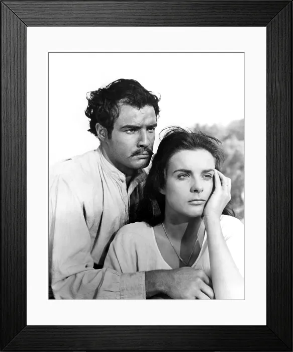 Framed Print : VIVA ZAPATA!, Marlon Brando, Jean Peters, 1952. TM & Copyright (c) 20th Century Fox Film Corp. All rights reserved
