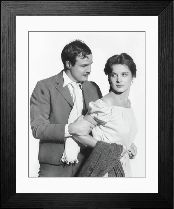 Framed Print : VIVA ZAPATA!, Marlon Brando, Jean Peters, 1952. TM & Copyright (c) 20th Century Fox Film Corp. All rights reserved