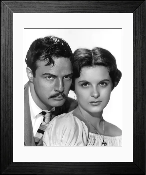 Framed Print : VIVA ZAPATA!, Marlon Brando, Jean Peters, 1952 Framed Print : VIVA ZAPATA!, Marlon Brando, Jean Peters, 1952