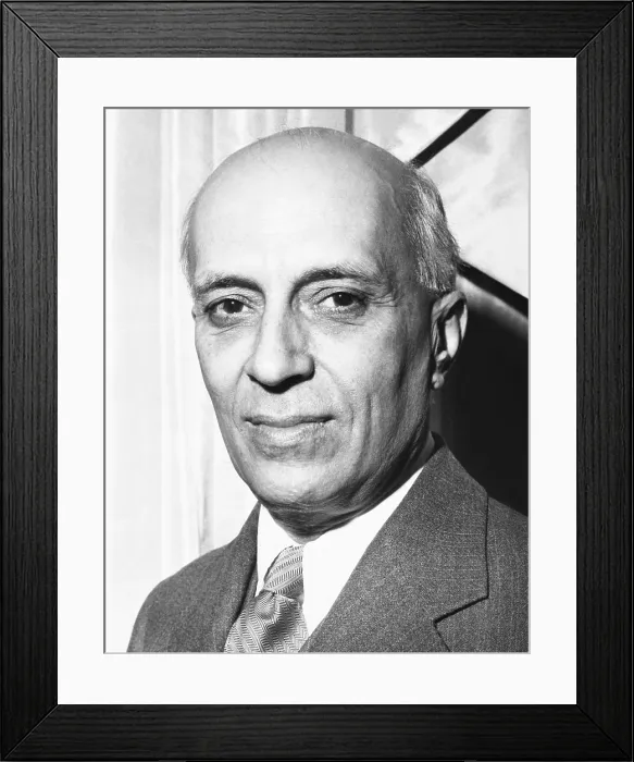 Framed Print : India's Prime Minister Jawaharlal Nehru, ca. Dec. 1959. Actor Roshan Seth portrayed Nehru in GANDHI, the 1982 film produced and directed by Richard Attenborough