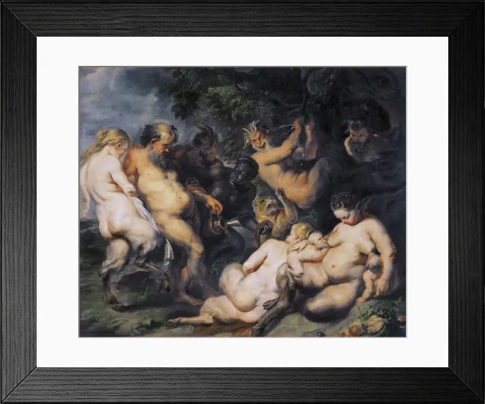 Framed Print : RUBENS, Peter Paul (1577-1640). Bacchanal. 1615. Flemish art. Oil. RUSSIA. Moscow. Pushkin Museum of Fine Arts. AISA / Everett Collection**US SALES ONLY**