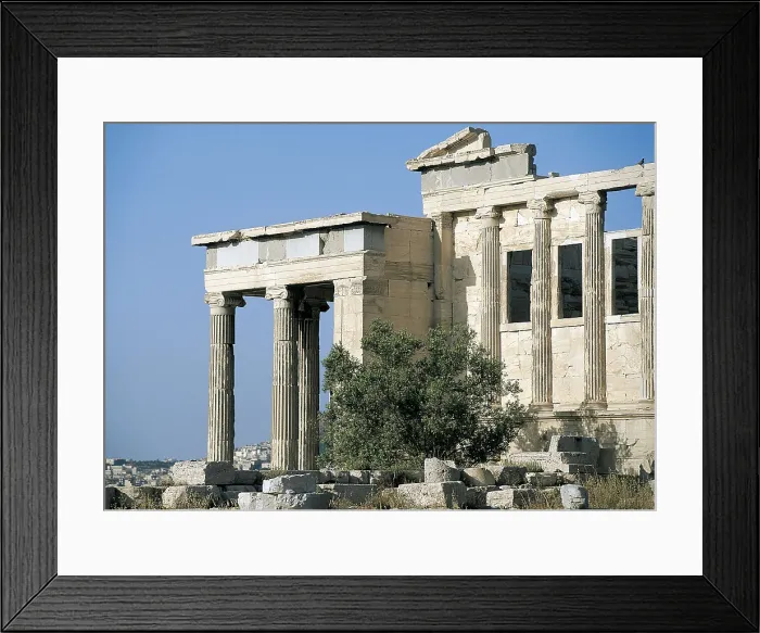 Framed Print : Erechtheion. 421 -414 BC. GREECE. Athens. Acropolis. Erechtheum or Erecththeion. Classical Greek art. Architecture. AISA / Everett Collection**US SALES ONLY** Framed Print : Erechtheion. 421 -414 BC. GREECE. Athens. Acropolis. Erechtheum or Erecththeion. Classical Greek art. Architecture. AISA / Everett Collection**US SALES ONLY**