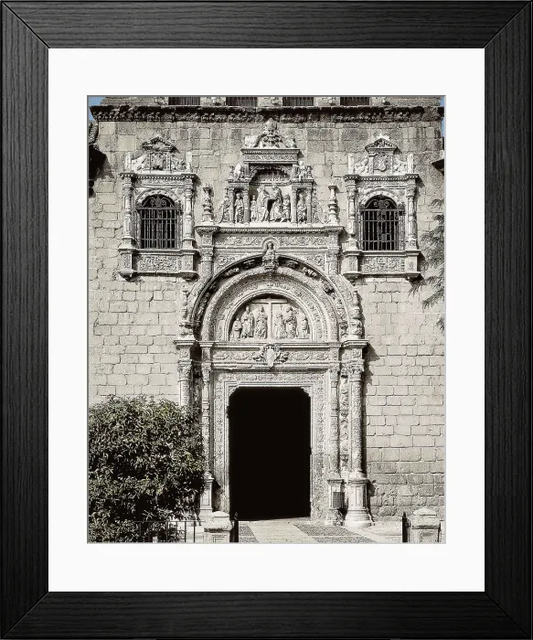 Framed Print : EGAS, Enrique de (1455-1534). Holy Cross Hospital. SPAIN. Toledo. Holy Cross Hospital. Renaissance art. Plateresque. Architecture. AISA / Everett Collection**US SALES ONLY**