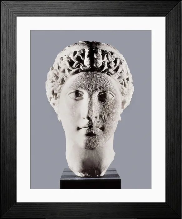 Framed Print : Head of Hera. 5th-4th c. BC. Classical Greek art. Sculpture on marble. GREECE. Athens. National Museum of Archaeology. AISA / Everett Collection**US SALES ONLY**