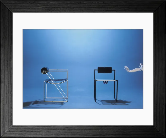 Framed Print : BOTTA, Mario (1943). Seconda Chair. 1982. AISA / Everett Collection - Image has fine art copyright
