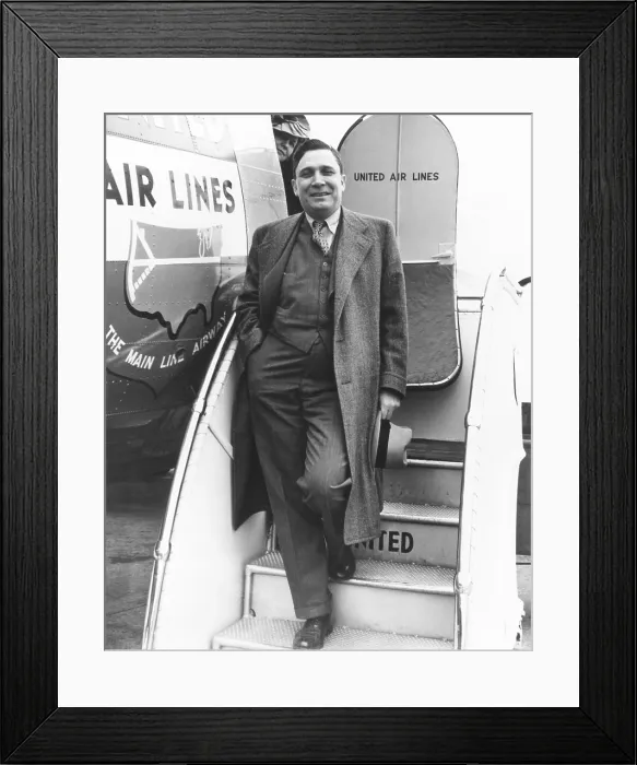 Framed Print : Wendell Willkie modernized his 1940 campaign by chartering a United Airlines DC-3 plane. July-Sept. 1940. (CSU_2015_11_1401)