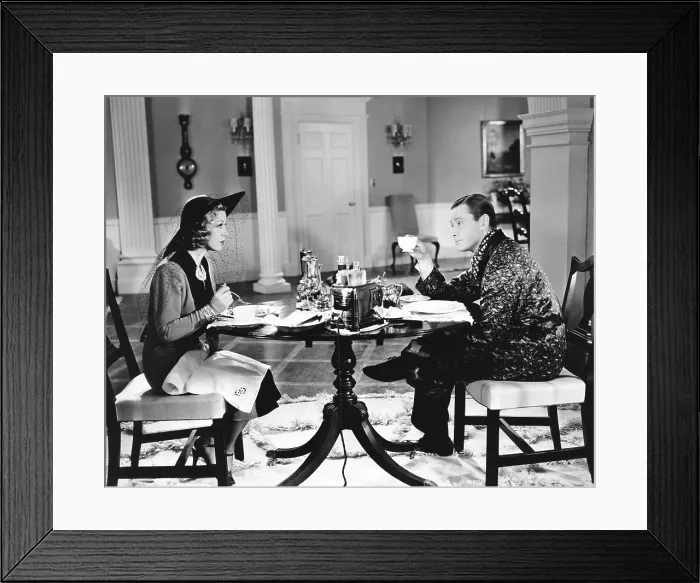 Framed Print : BREAKFAST FOR TWO, from left: Glenda Farrell, Herbert Marshall, 1937 Framed Print : BREAKFAST FOR TWO, from left: Glenda Farrell, Herbert Marshall, 1937