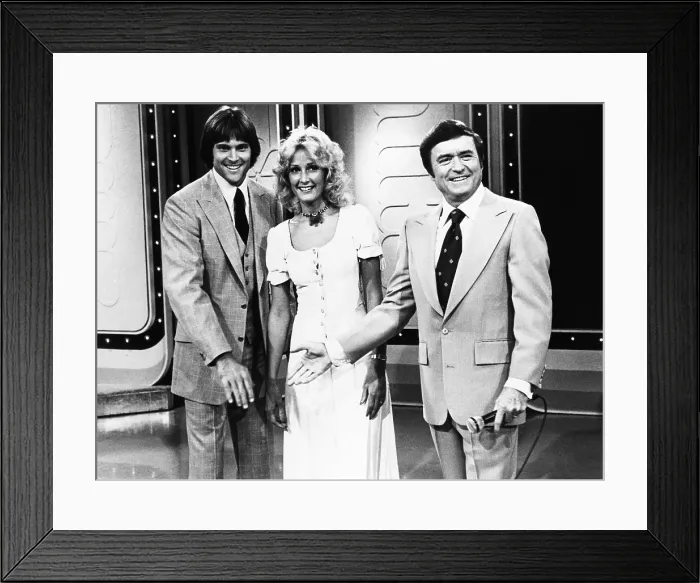 Framed Print : Bruce and Chrystie Jenner Cohost the Mike Douglas Show'. Chrystie Crownover was Jenner's wife from 1972-1981
