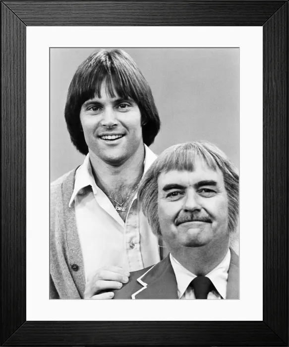 Framed Print : Bruce Jenner with Bob Keeshan in August 1978. Keeshan created and played the character Captain Kangaroo Framed Print : Bruce Jenner with Bob Keeshan in August 1978. Keeshan created and played the character Captain Kangaroo