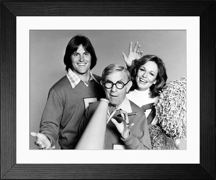 Framed Print : Bruce Jenner, George Burns and Phyllis George Framed Print : Bruce Jenner, George Burns and Phyllis George