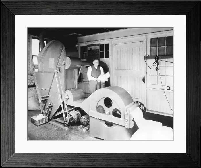 Framed Print : Frank H. Watson of Jonesboro, Arkansas, invented a revolutionary cotton gin. Dec. 21, 1937 Framed Print : Frank H. Watson of Jonesboro, Arkansas, invented a revolutionary cotton gin. Dec. 21, 1937