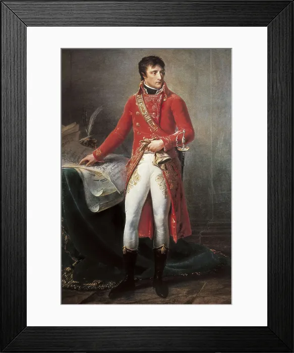Framed Print : GROS, Antoine Jean, Baron (1771-1835). Bonaparte, First Consul. 1802. Oil on canvas. AISA / Everett Collection**US SALES ONLY**