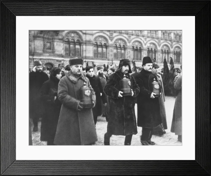 Framed Print : K.E. Voroshilov, Joseph Stalin, V.M. Molotov at funeral for Soviet stratosphere martyrs Framed Print : K.E. Voroshilov, Joseph Stalin, V.M. Molotov at funeral for Soviet stratosphere martyrs