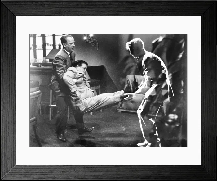 Framed Print : ABBOTT AND COSTELLO MEET THE INVISIBLE MAN, from left: Bud Abbott, Lou Costello, Arthur Franz, 1951