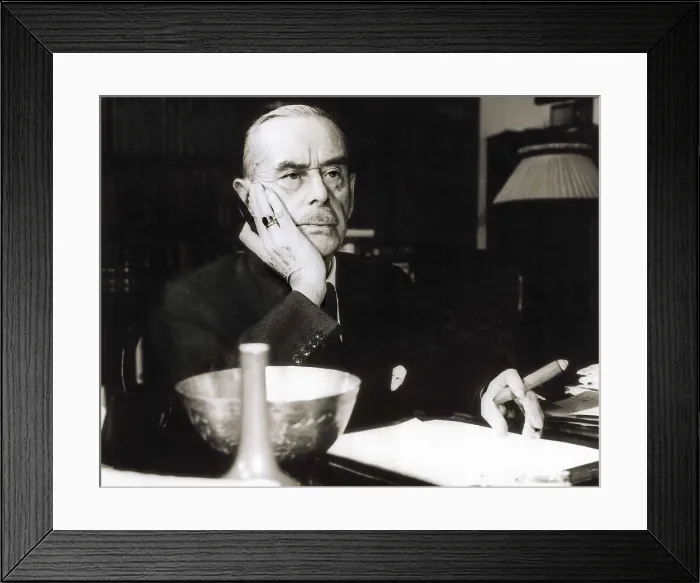 Framed Print : MANN, Thomas (1875-1955). Portrait of Thomas Mann. Photography. AISA / Everett Collection**US SALES ONLY**