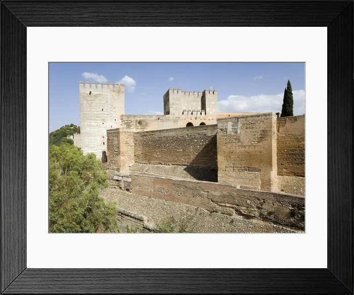 Framed Print : SPAIN. Granada. Alhambra. The Alczar (fortress) of the Alhambra. AISA / Everett Collection**US SALES ONLY**