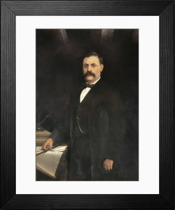 Framed Print : CLAV, Jos Anselmo (1824-1874). Portrait by J. Casanovas. Oil on canvas. SPAIN. Barcelona. Gallery of Famous Catalans. Requesens Palace. AISA / Everett Collection**US SALES ONLY**