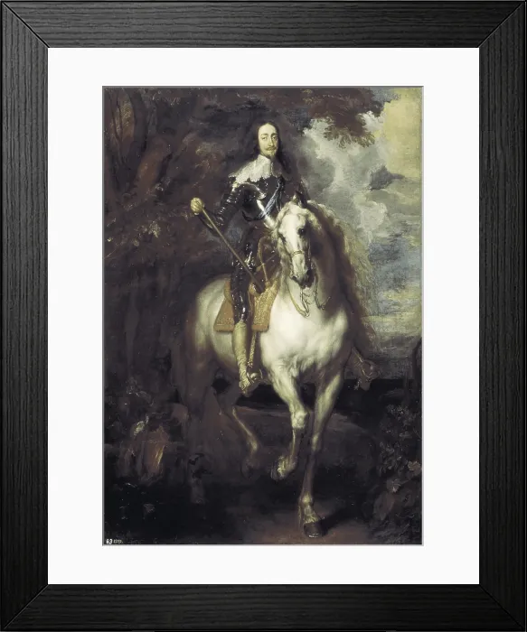 Framed Print : VAN DYCK, pupil of Anton (17th century). Charles I on horseback. 1635. Flemish art. Oil on canvas. SPAIN. Madrid. Prado Museum. AISA / Everett Collection**US SALES ONLY** Framed Print : VAN DYCK, pupil of Anton (17th century). Charles I on horseback. 1635. Flemish art. Oil on canvas. SPAIN. Madrid. Prado Museum. AISA / Everett Collection**US SALES ONLY**