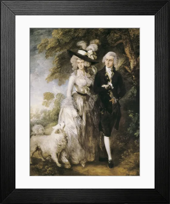 Framed Print : GAINSBOROUGH, Thomas (1727-1788). Mr and Mrs William Hallett ('The Morning Walk'). 1785