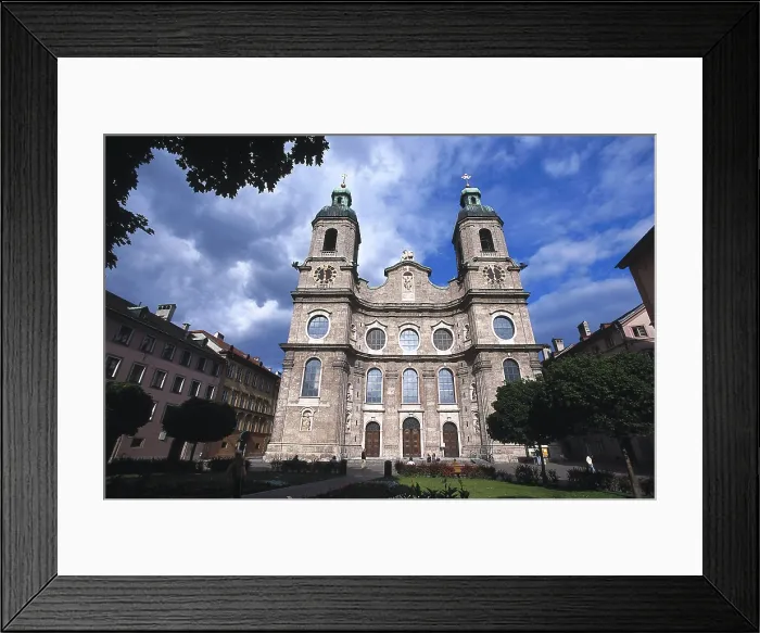 Framed Print : AUSTRIA. Innsbruck. Cathedral of Innsbruck (1717-1724). Dedicated to Saint Jakob. Baroque art. Architecture. AISA / Everett Collection**US SALES ONLY** Framed Print : AUSTRIA. Innsbruck. Cathedral of Innsbruck (1717-1724). Dedicated to Saint Jakob. Baroque art. Architecture. AISA / Everett Collection**US SALES ONLY**