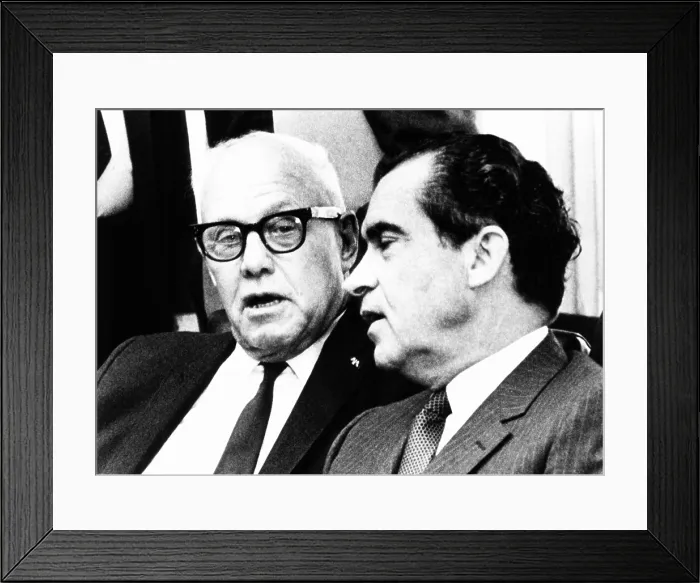 Framed Print : President Richard Nixon with AFL-CIO President George Meany, May 5, 1969. Nixon met with the AFL-CIO Executive Council. (CSU_2015_11_1663) Framed Print : President Richard Nixon with AFL-CIO President George Meany, May 5, 1969. Nixon met with the AFL-CIO Executive Council. (CSU_2015_11_1663)