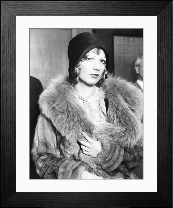 Framed Print : Actress Louise Rolfe McGurn sentenced to four month for conspiracy to violate the Mann Act. July 21, 1931