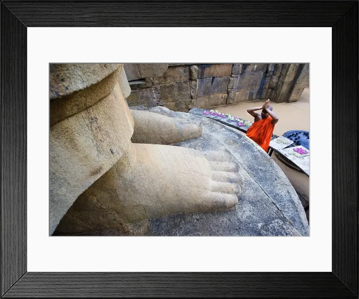 Framed Print : SRI LANKA. Aukana. Aukana Buddha (5th c.), 12 m. high. AISA / Everett Collection**US SALES ONLY** Framed Print : SRI LANKA. Aukana. Aukana Buddha (5th c.), 12 m. high. AISA / Everett Collection**US SALES ONLY**