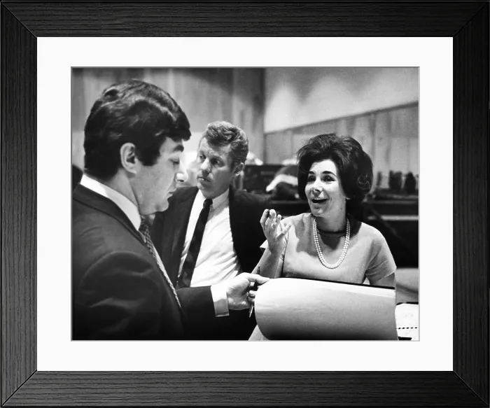 Framed Print : Composer Marvin David Levy (left) listens as soprano Evelyn Lear sings. April 6, 1967 Framed Print : Composer Marvin David Levy (left) listens as soprano Evelyn Lear sings. April 6, 1967