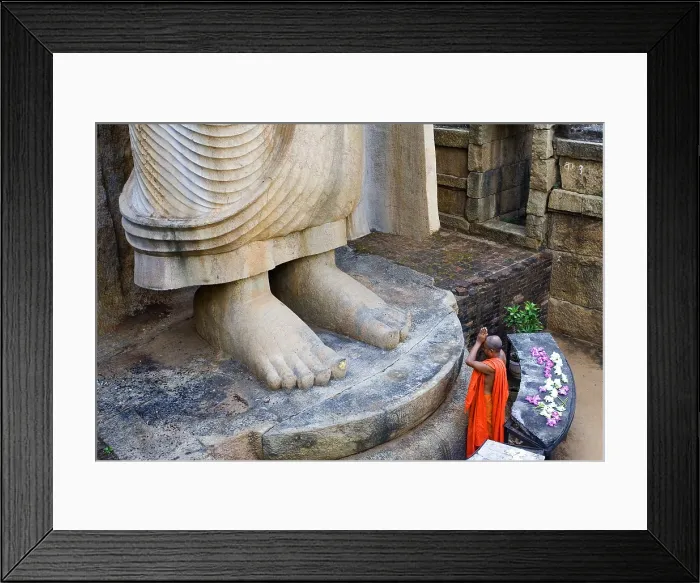 Framed Print : SRI LANKA. Aukana. Aukana Buddha (5th c.), 12 m. high. AISA / Everett Collection**US SALES ONLY** Framed Print : SRI LANKA. Aukana. Aukana Buddha (5th c.), 12 m. high. AISA / Everett Collection**US SALES ONLY**