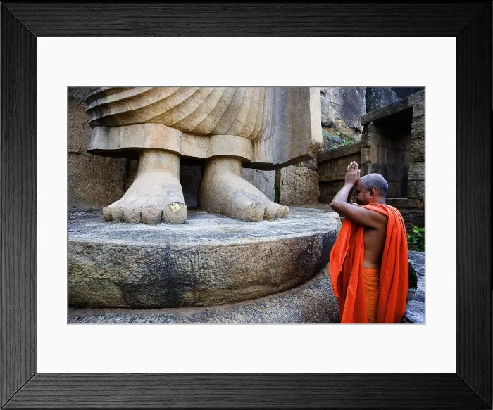 Framed Print : SRI LANKA. Aukana. Aukana Buddha (5th c.), 12 m. high. AISA / Everett Collection**US SALES ONLY** Framed Print : SRI LANKA. Aukana. Aukana Buddha (5th c.), 12 m. high. AISA / Everett Collection**US SALES ONLY**