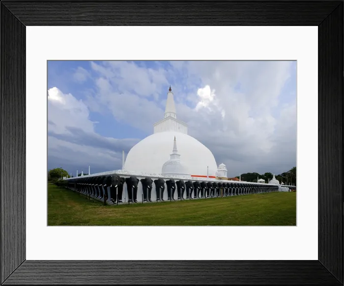 Framed Print : SRI LANKA. Anuradhapura. Ruvanveli Dagoba (161-137), stupa of 50 m. high built by king Dutthacamani.. AISA / Everett Collection**US SALES ONLY** Framed Print : SRI LANKA. Anuradhapura. Ruvanveli Dagoba (161-137), stupa of 50 m. high built by king Dutthacamani.. AISA / Everett Collection**US SALES ONLY**