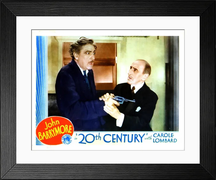 Framed Print : TWENTIETH CENTURY, from left, John Barrymore, Etienne Girardot, 1934