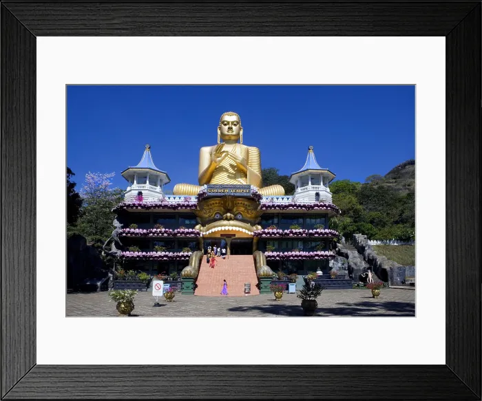 Framed Print : SRI LANKA. Mihintale. Golden Temple. Sitting Buddha. AISA / Everett Collection**US SALES ONLY** Framed Print : SRI LANKA. Mihintale. Golden Temple. Sitting Buddha. AISA / Everett Collection**US SALES ONLY**