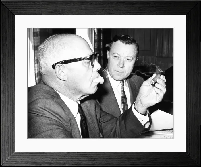 Framed Print : AFL-CIO leaders, George Meany, and Walter Reuther endorsed John Kennedy for President. Aug. 26, 1960 (CSU_2015_11_1659) Framed Print : AFL-CIO leaders, George Meany, and Walter Reuther endorsed John Kennedy for President. Aug. 26, 1960 (CSU_2015_11_1659)